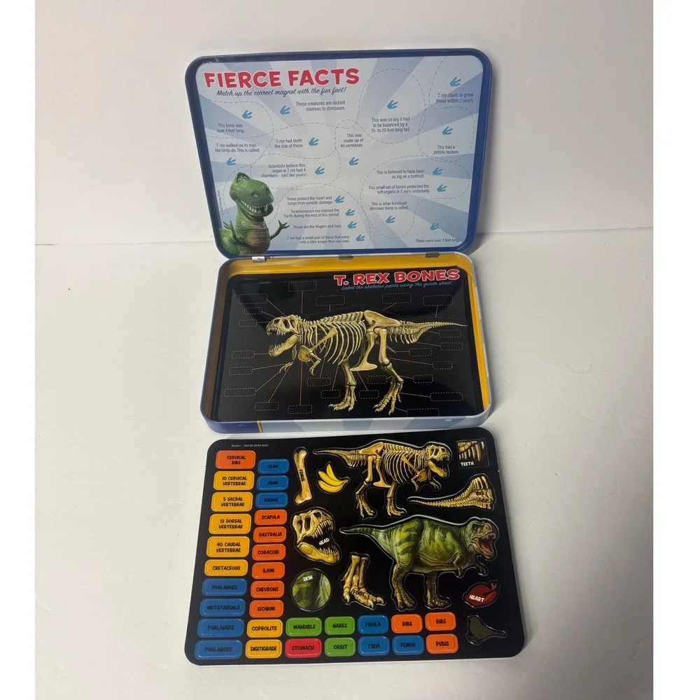 Disney Toy Story Dinosaur Science T-Rex STEM Magnetic Tin Activity Set New